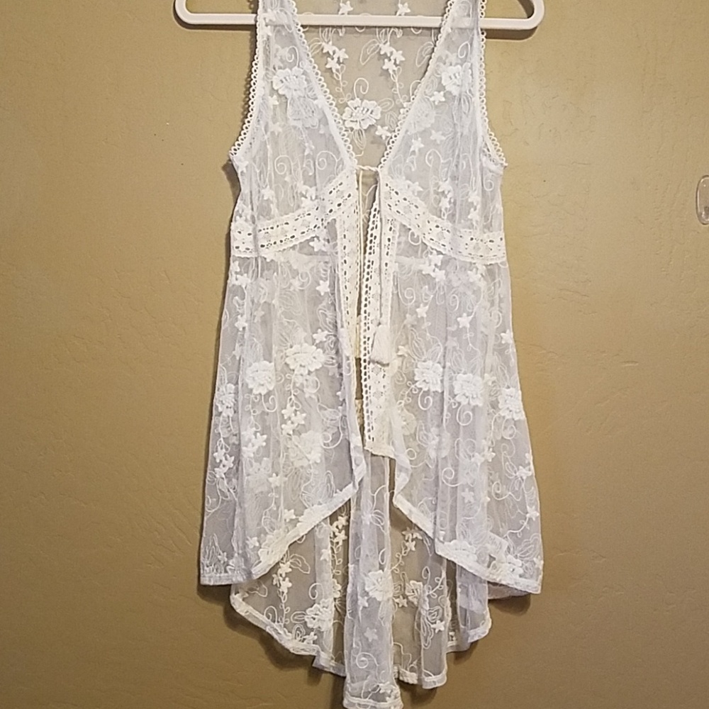 Maurice's all lace shear top.